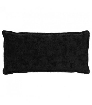vidaXL Cushion Cover 2 pcs HOUTEN Black 40 x 80 cm Faux Rabbit Fur