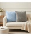 vidaXL Cushion Cover 2 pcs HOUTEN Light Grey 50 x 50 cm — V0672280821