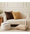 vidaXL Cushion Cover 2 pcs HOUTEN Cream 50 x 50 cm Faux Rabbit Fur