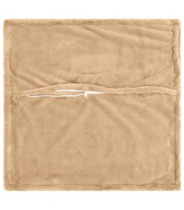 vidaXL Cushion Cover 2 pcs HOUTEN Cream 50 x 50 cm Faux Rabbit Fur