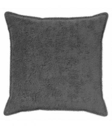 vidaXL Cushion Cover 2 pcs HOUTEN Dark Grey 80 x 80 cm Faux Rabbit Fur