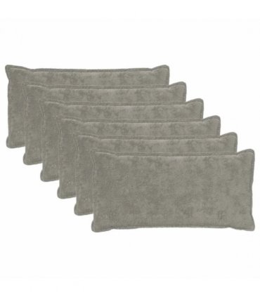 vidaXL Cushion Cover 6 pcs HOUTEN Light Grey 40 x 80 cm — V0672280886