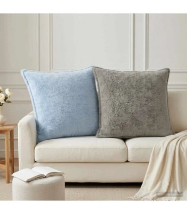 vidaXL Cushion Cover 6 pcs HOUTEN Light Grey 80 x 80 cm — V0672280906