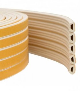 vidaXL Self-Adhesive Window Seal White 10 x 6 mm 50 m EPDM Foam — Model: ED-profile 10 x 6