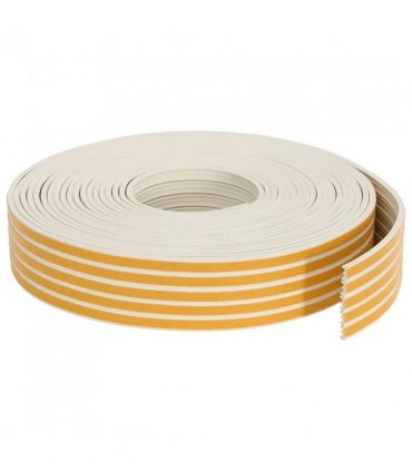 vidaXL Self-Adhesive Window Seal White 9 x 4 mm 100 m EPDM Foam — Model: E-profile 9 x 4