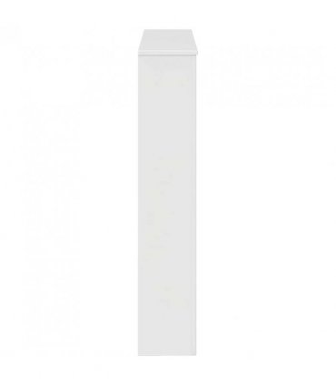 vidaXL Fireplace Surround High Gloss White 102 x 20 x 102 cm