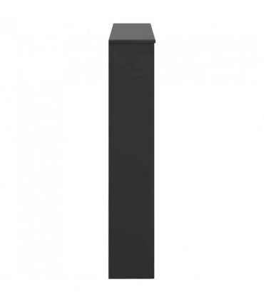 vidaXL Fireplace Surround Black 102 x 20 x 102 cm Engineered Wood