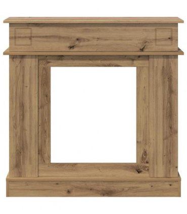 vidaXL Fireplace Surround Artisan Oak 102 x 26 x 100 cm