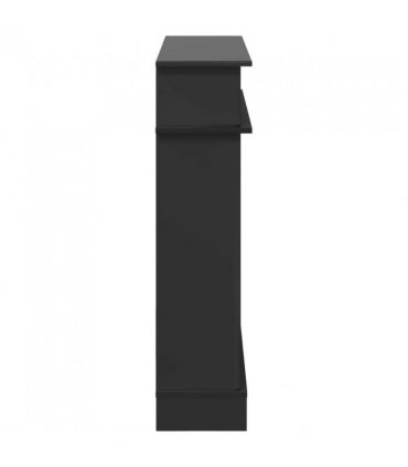 vidaXL Fireplace Surround Black 102 x 26 x 100 cm Engineered Wood