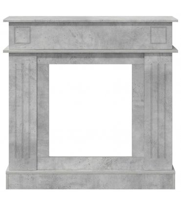 vidaXL Fireplace Surround Concrete Grey 102 x 26 x 100 cm
