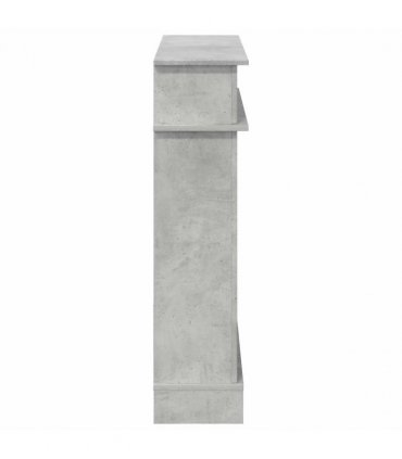 vidaXL Fireplace Surround Concrete Grey 102 x 26 x 100 cm