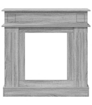 vidaXL Fireplace Surround Grey Sonoma 102 x 26 x 100 cm