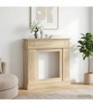 vidaXL Fireplace Surround Sonoma Oak 102 x 26 x 100 cm Engineered Wood
