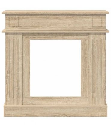 vidaXL Fireplace Surround Sonoma Oak 102 x 26 x 100 cm Engineered Wood