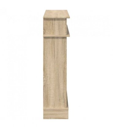 vidaXL Fireplace Surround Sonoma Oak 102 x 26 x 100 cm Engineered Wood