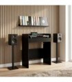 vidaXL DJ Table Black Oak 82 x 45 x 102 cm Engineered Wood