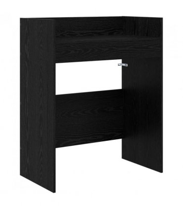 vidaXL DJ Table Black Oak 82 x 45 x 102 cm Engineered Wood