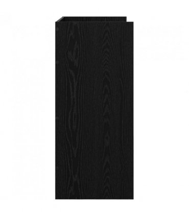 vidaXL DJ Table Black Oak 82 x 45 x 102 cm Engineered Wood