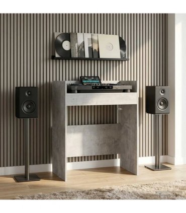 vidaXL DJ Table Concrete Grey 82 x 45 x 102 cm Engineered Wood