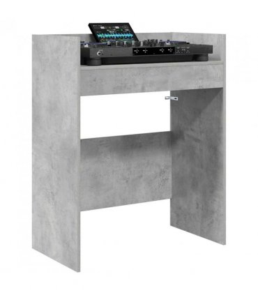 vidaXL DJ Table Concrete Grey 82 x 45 x 102 cm Engineered Wood