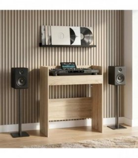 vidaXL DJ Table Sonoma Oak 62 x 45 x 102 cm Engineered Wood