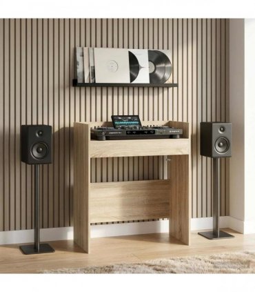 vidaXL DJ Table Sonoma Oak 62 x 45 x 102 cm Engineered Wood