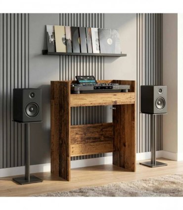 vidaXL DJ Table Old Wood 62 x 45 x 102 cm Engineered Wood