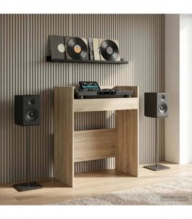 vidaXL DJ Table Sonoma Oak 82 x 45 x 102 cm Engineered Wood