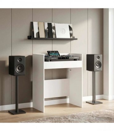 vidaXL DJ Table White 62 x 45 x 102 cm Engineered Wood