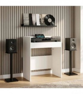 vidaXL DJ Table White 82 x 45 x 102 cm Engineered Wood