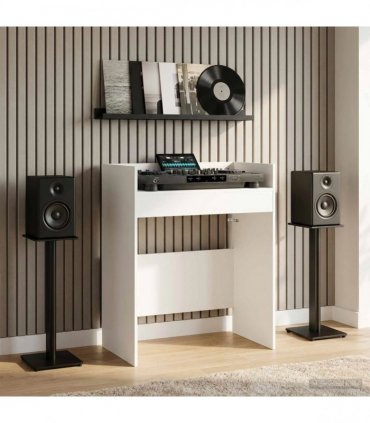 vidaXL DJ Table White 82 x 45 x 102 cm Engineered Wood