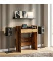 vidaXL DJ Table Old Wood 102 x 45 x 102 cm Engineered Wood