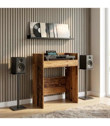 vidaXL DJ Table Old Wood 102 x 45 x 102 cm Engineered Wood