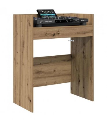 vidaXL DJ Table Artisan Oak 62 x 45 x 102 cm Engineered Wood