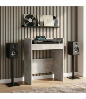 vidaXL DJ Table Concrete Grey 62 x 45 x 102 cm Engineered Wood