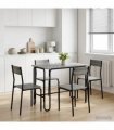 vidaXL Dining Table 100 x 50 x 75 cm Engineered Wood Grey Sonoma