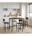 vidaXL Dining Table 100 x 50 x 75 cm Engineered Wood Smoked Oak