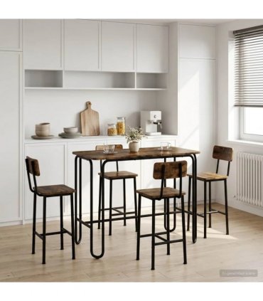 vidaXL Dining Table 100 x 50 x 75 cm Engineered Wood Smoked Oak