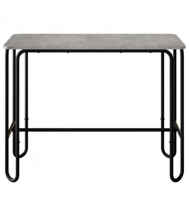 vidaXL Dining Table 100 x 50 x 75 cm Engineered Wood Concrete Grey