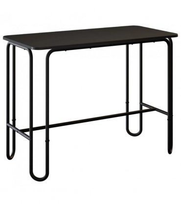 vidaXL Dining Table 100 x 50 x 75 cm Engineered Wood Black Rectangular