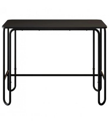 vidaXL Dining Table 100 x 50 x 75 cm Engineered Wood Black Rectangular