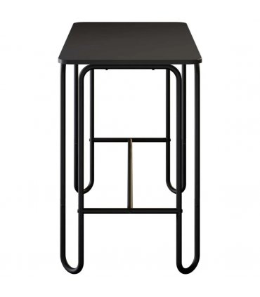 vidaXL Dining Table 100 x 50 x 75 cm Engineered Wood Black Rectangular