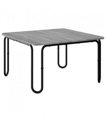vidaXL Coffee Table Grey Sonoma 59 x 59 x 45 cm Engineered Wood