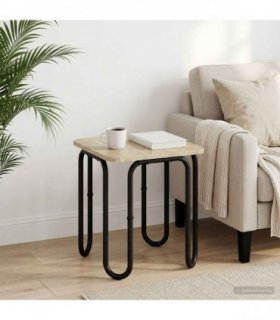 vidaXL Coffee Table Sonoma Oak 40 x 40 x 45 cm Engineered Wood