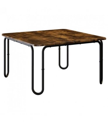 vidaXL Coffee Table Smoked Oak 59 x 59 x 45 cm Engineered Wood