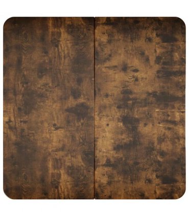 vidaXL Coffee Table Smoked Oak 59 x 59 x 45 cm Engineered Wood