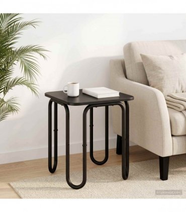 vidaXL Coffee Table Black 40 x 40 x 45 cm Engineered Wood