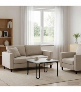 vidaXL Coffee Table Concrete Grey 59 x 59 x 45 cm Engineered Wood