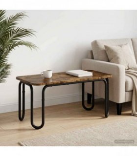 vidaXL Coffee Table Smoked Oak 100 x 50 x 45 cm Engineered Wood