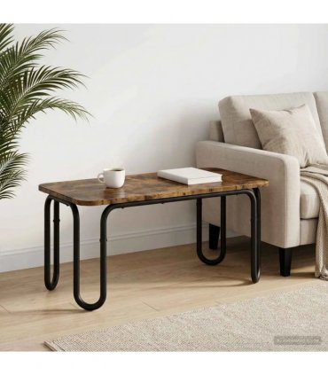 vidaXL Coffee Table Smoked Oak 100 x 50 x 45 cm Engineered Wood